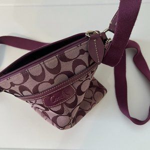 Coach Purple Messenger Bag